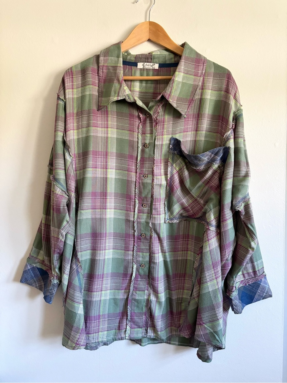 Free People Fallin' For Flannel Lounge Trousers & Sleep Shirt Set - Picture 3 of 12